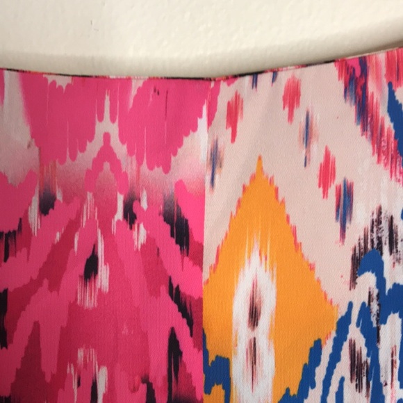 Chicos colorful Ikat-Print Split-Neck Blouse top size 3 - Picture 15 of 16